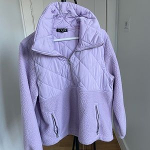 J Crew fleece, lavender | S